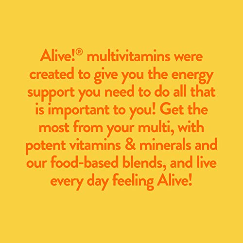 Nature's Way Alive! Adult Multivitamin, Ultra Potency Vitamin B To Support Daily Energy Metabolism*, 60 Tablets #TOP5