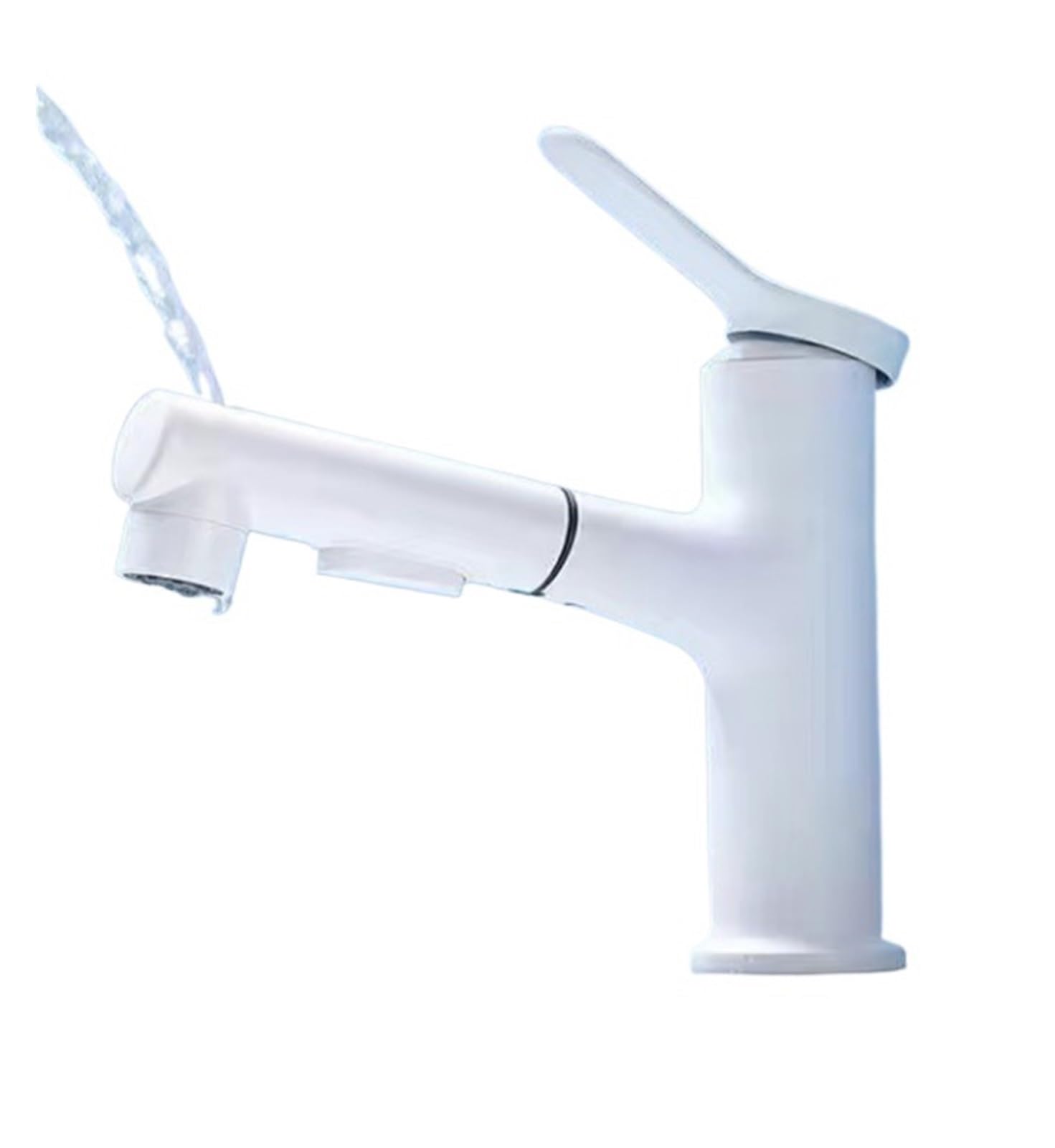 CVFRDD Brass Body Hot Cold Water Put Out Mix Tap Basin Faucet(Bianco,Brass Body)