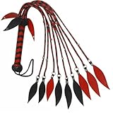 Real Leather Flogger 09 Braided Falls | Leather Floggers Whip with Handle for Fun Whip for Cosplay Riding