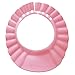 TOOGOO(R) 1 pz Regolabile Morbido Bambini Kids Doccia doccia shampoo lavare i capelli Tappo impermeabile dello schermo Scudo del cappello Protezione del sole Visiera vasca da bagno(rosa)