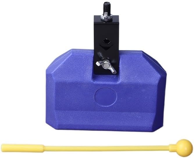 1Set Cowbell Clapper Drum Bell With Hammer Pitched Durable Treble Jazz Drum For A-BS Bell Percussion Instruments Drums Accessories(Red)
