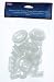 Symak k0163-X White Plastic Alphabet Cookie Cutters 1 1/2" Tall,