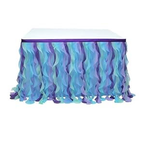 ZYAGH Gelockter Weiden-Tischsockel Tischrock 275x77cm