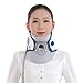 Produktbild BXWSUNG Air Wave Cervical Neck Traction Gerät, 20 ° Krümmung Stretching mit Luftpumpe, Medical Home Cervical Inflatable Traction Gerät Halswirbel,Whitegray