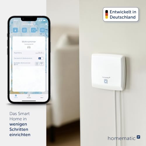 Homematic IP Starter Set Alarm, Smart Home, digitaler Fenstersensor, Bewegungsmelder...