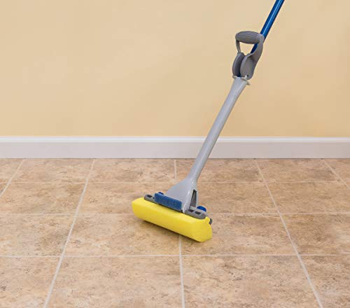 Quickie Roller Mop Refill with Microban Extra Absorbent Mop and Scrub Cleaning for Bathroom and Kitchen Cleaning