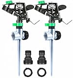 APT Pulsating Impact Sprinklers for Yard, Lawn & Garden, 80 to 5800 sq ft...