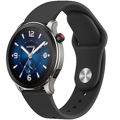 [Vancle] 22mm �o���h for Amazfit GTR 47mm / GTR 2 / GTR 2e / GTR 3 / GTR3 Pro/GTR 4 / Stratos 3 / Stratos 2, �V�����V���R�����n���h �����x���g �_�炩��