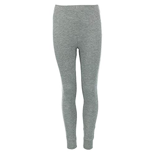 Kid's Waffle Thermal Long Underwear 2-Piece Set, 16, Grey3