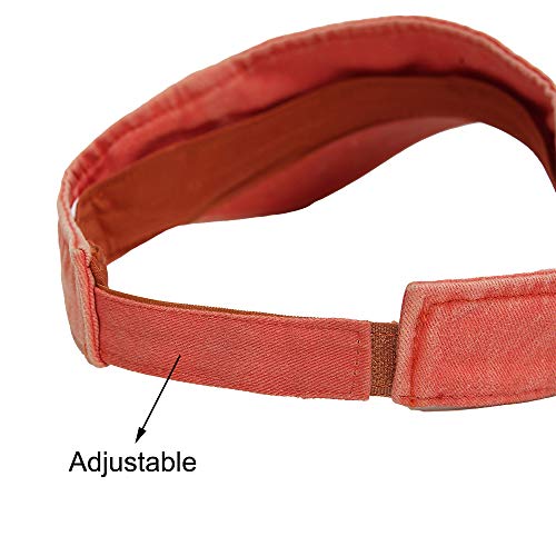 Sport Sun Visor Hats Cotton Ball Caps Empty Top Baseball Sun Cap For Men Women Orange #TOP4