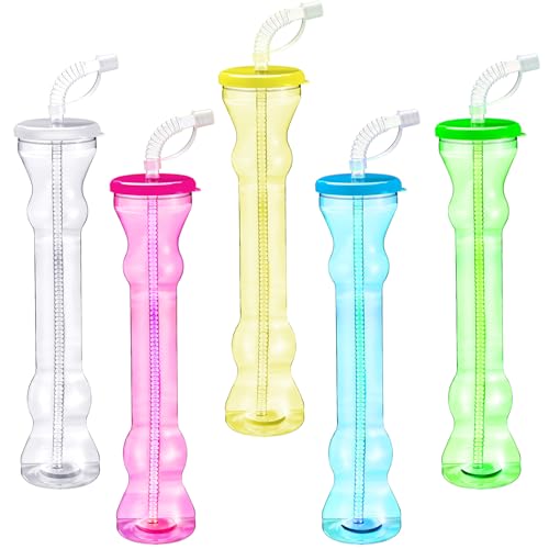 Jingmore 15 Pcs Vasos con Sorbete Forma Mancuerna 17 oz miniatura 1