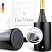 Produktbild VINO VERITAS® Weinkühler Schwarz aus Edelstahl (Flaschenkühler doppelwandig) für Wein, Sekt und Champagner - Sektkühler Matt mit Gratis Sommelier eBook