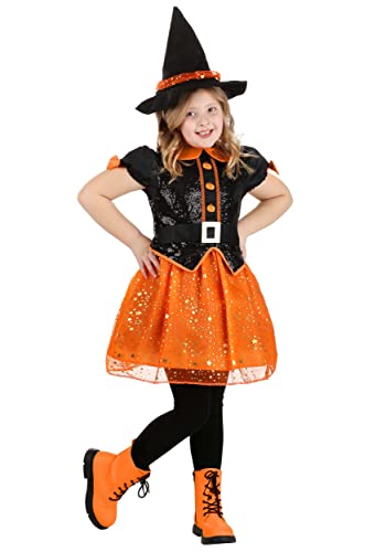 Disfraz de Bruja Parche de Calabaza para Niña