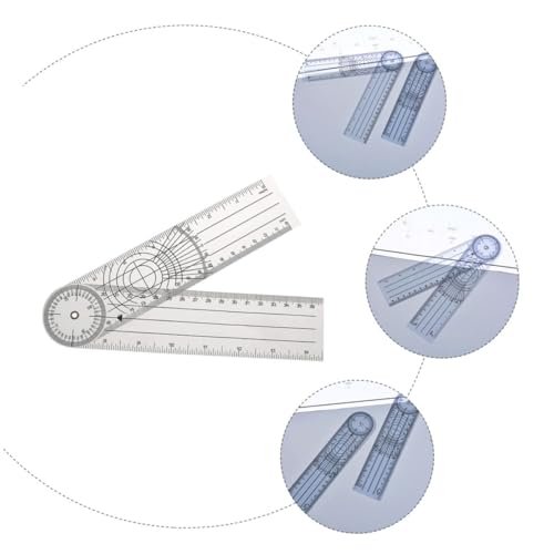 Goniómetro plástico transparente para medición ortopédica miniatura 3