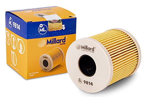 Millard Filters Filtro de Aceite para Coche ML9814 69x66x25x25 mm Global Quality