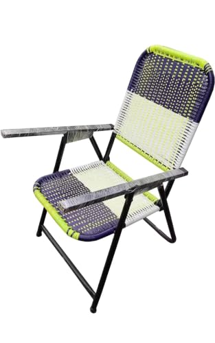 Image of Heavy-Duty Iron Chair with Strong Handle & Free 6mm Laptop /Reading Pad | Portable Multicolour Chair for Study, Home & Outdoor Use (4-26 Years)