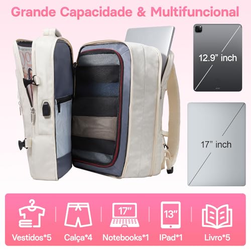 Romantic Crown Mochila Masculina de Viagem para Notebook