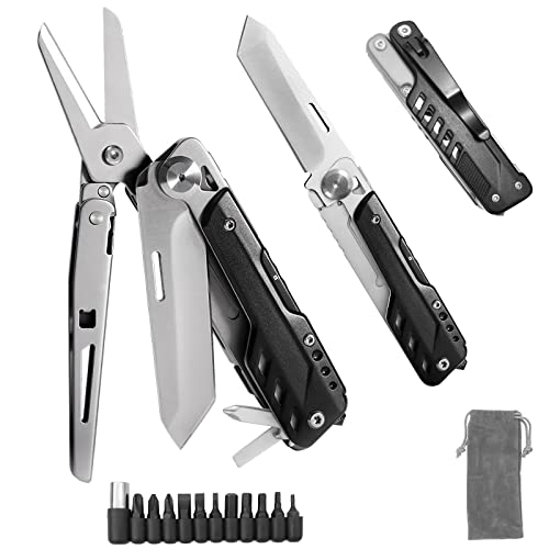 HONZIN Multitool 5 in 1 Multifunctional Folding Pocket Knife, Fol...