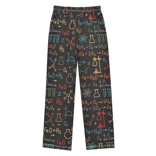ZZXXB Chemistry Experiment Boys Long Pants Soft Trousers Elastic Waist Kids Lounge Bottoms with Pockets S-XL