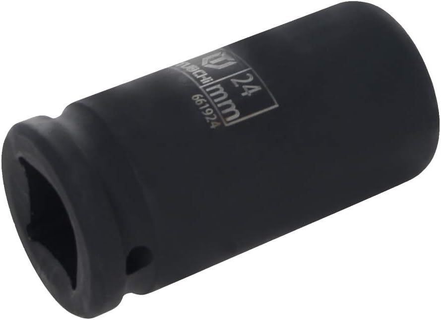 Utoolmart 3/4-Inch Drive 6-Point by 17mm Deep Impact Socket,Metric,Chrome-Vanadium 78mm Length 1Pcs