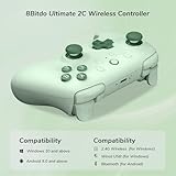 8Bitdo Ultimate 2C Wireless Controller for Windows PC and Android, with 1000Hz Polling Rate, Hall Effect Joysticks and Hall Triggers, and Remappable L4/R4 Bumpers, Turbo Function (Green) - Image 5