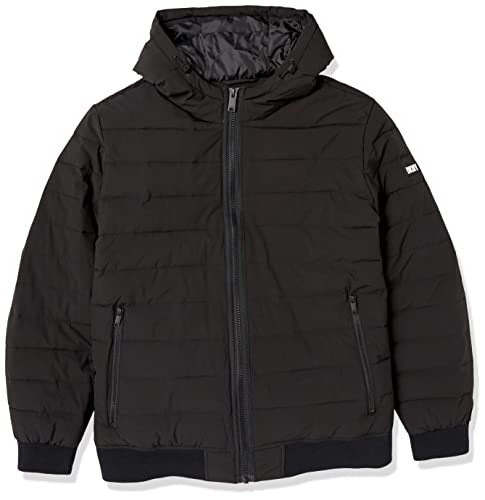 Image of DKNY Men's Quilted Performance Hooded Bomber Jacket