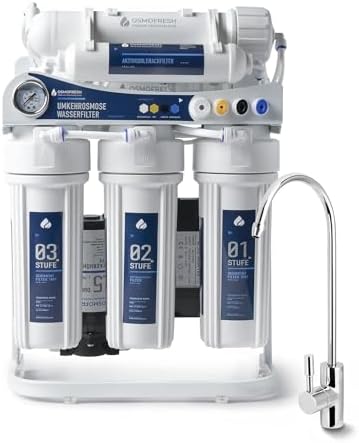 OsmoFresh Osmoseanlage Proline X3 | 750 GPD | 1,8 l/min | 115 l/h | Premium Osmosehahn GRATIS | vom Premium Hersteller