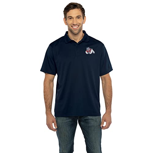 Men's Collegiate Polyester Mesh Team Icon Polo, Fresno State Bulldogs, XX-Large