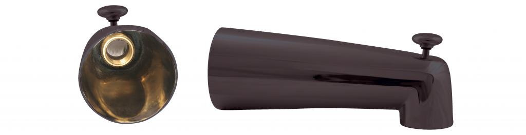 Westbrass 7" Diverter Tub Spout, Oil Rubbed Bronze, E507D-1F-12