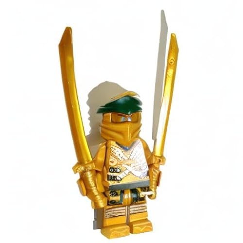 Ninjago - Mini Personaggio Lloyd – Ninja Dorato/Golden Ninja con Armi Bonus - Lego - Immagine 3