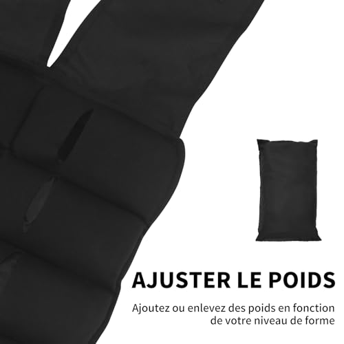 Veste lestée pour musculation afin de progresser rapidement sans haltères encombrants