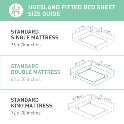 Image of Huesland by Ahmedabad Cotton 144 TC Elastic Bedsheets for King Size Bed with 2 Pillow Covers | Botanical Bliss | Vanilla & Green