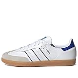 adidas Originals Samba - Zapatos de fútbol para hombre, Blanco nube/azul claro/blanco goma, 9