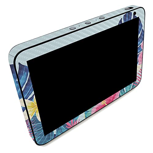Image of MightySkins Carbon Fiber Skin Compatible with Amazon Echo Show 8 (Gen 2) - Summer Vibes | Protective, Durable Textured Carbon Fiber Finish | Easy to Apply | Made in The USA