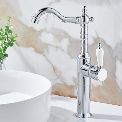 Robinet de lavabo mitigeur salle de bain bec pivotant eau chaude froide ISCBAFYX