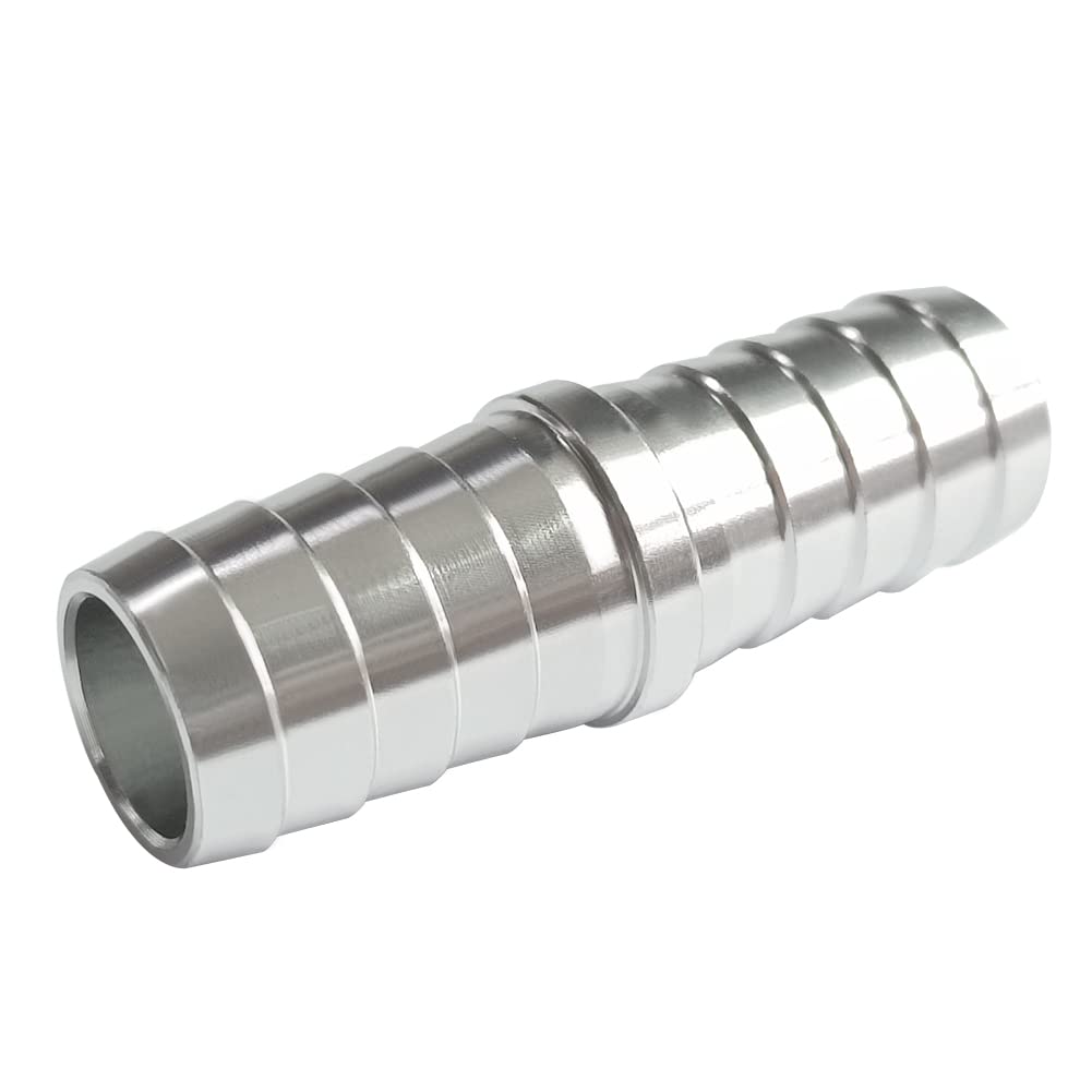 1 Pcs Radiator Hose Barb Adapter 5/8"(16mm) to 5/8"little(15.5mm) Coupler Splice Mend Coolant Intercooler Exchanger Heater Repair Hose Connector Water Fluid Air Aluminum