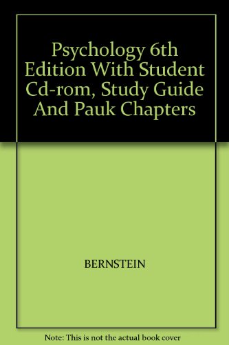 Psychology 6th Edition With Student Cd-rom, Stu... 0618264671 Book Cover