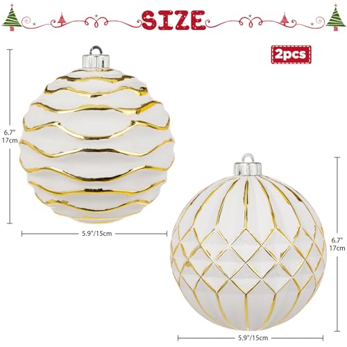 Boules de Noël de 150 mm pour une décoration de salon chaleureuse et chic - 3