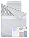 Copripiumino lettino 70x140cm + Federa Cuscino - 100% Cotone - Mis - 100x135cm, 30x60cm - Vizaro - Linee E Puntini