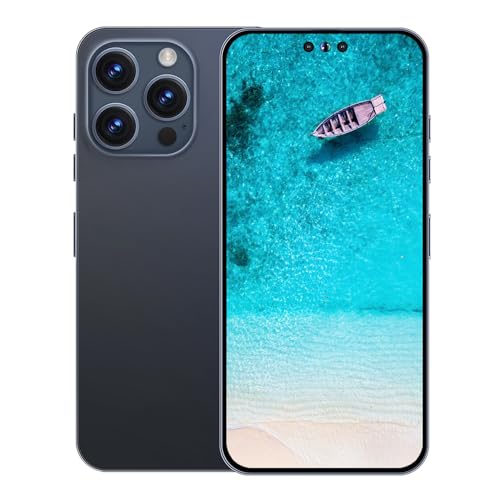 XUANMEIKE A14 PROMAX Unlocked Phone 8-Core Android Smartphone 8GB RAM + 256GB Storage 50MP + 24MP Cameras 6800mAh Battery 6.7-Inch HD Display 5G Dual SIM Unlocked Cell Phone (Deep Sea Blue)