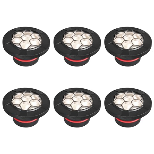GKOLED 6-Pack Low Voltage Dimmable In-Ground Lights, 7W Grated Top
