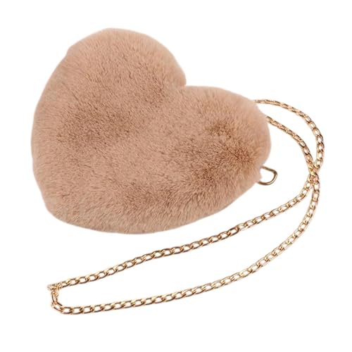 Heart Shaped Shoulder Bag for Women Purse with Chain Casual Crossbody Bag2