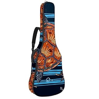 Housse de guitare en tissu Oxford dessinée à la main avec bandoulière réglable - Les Beatles, Paul McCartney, John Lennon, RIngo Starr, George Harrison