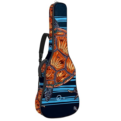 Housse de guitare en tissu Oxford dessinée à la main avec bandoulière réglable - Les Beatles, Paul McCartney, John Lennon, RIngo Starr, George Harrison Housse de guitare en tissu Oxford dessinée à la main avec bandoulière réglable