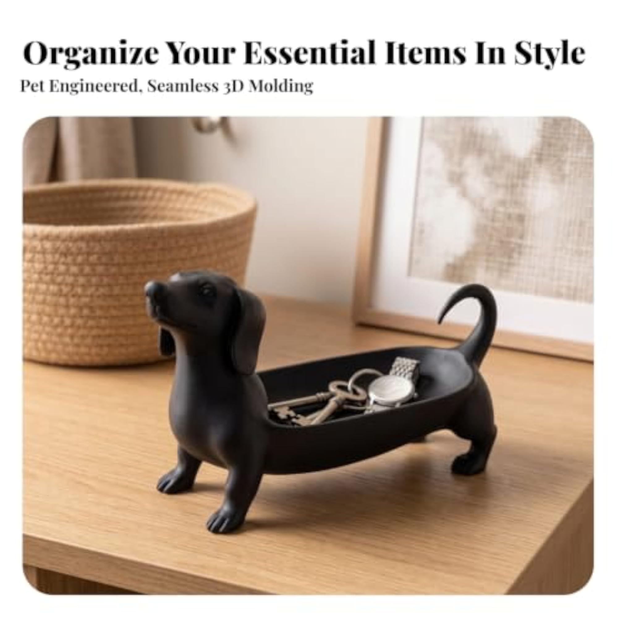 Animal-Inspired Dachshund Storage Tray