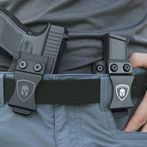 Universal 9Mm/.40 Double Stack Magazine Holster Iwb/Owb Mag Carrier Compatible With Most Of 9Mm Double Stack Mag, Including: Glock 17/19/22/23/26 - Sig P320/P365 - Springfield Hellcat - Taurus G2C/G3C #TOP4