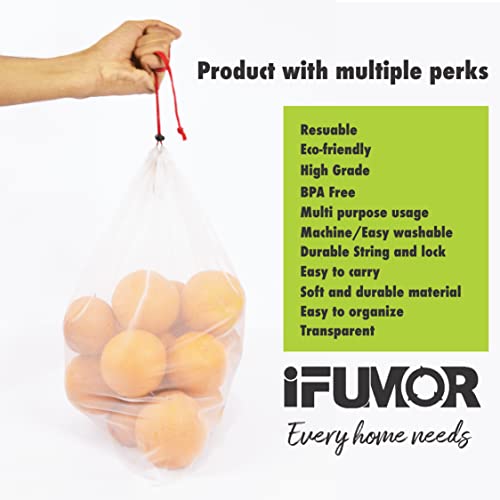 Eco-Friendly Reusable Produce Bags – Washable & Durable - 15 Pack - Large, Medium, & Small Sizes - Mesh Produce Bags Drawstring With Colorful Tare Weight Tags - Perfect Grocery & Vegetable Bags #TOP2