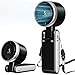 Azdedut Portable Fan, Mini Fan, Handheld Turbo Fan, Portable Rechargeable Fan, 5-Speed, LED Display, Foldable Design (Black)