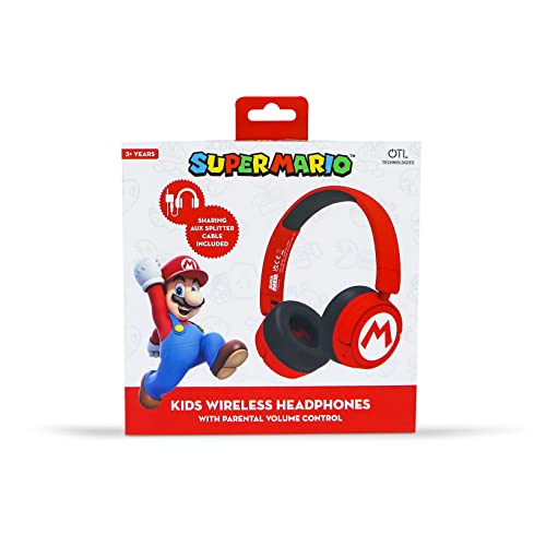 OTL-Technologies-SM1016-Super-Mario-Wireless-Kids-Headphones-Red