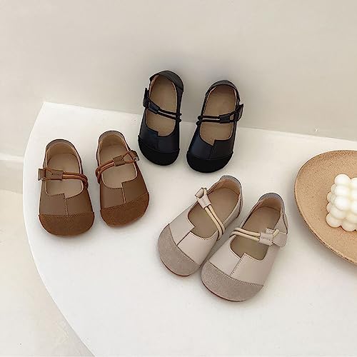 Toddler Girls Pu Material Solid Color Small Leather Shoes Quilted Design Cute Daily Casual Pu Sandals Size 132